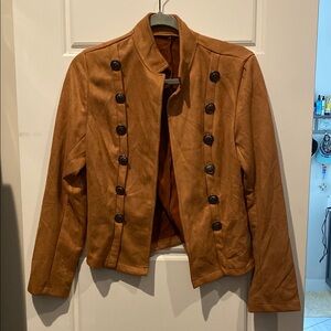 Chic Tan Military Style Jacket